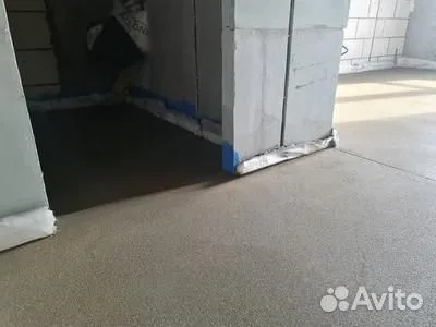 Стяжка у дверного проёма