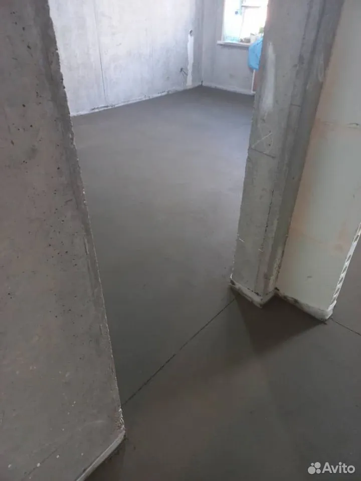 Результат полусухой стяжки в квартире